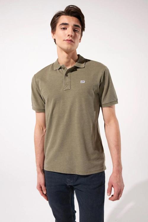 Pamuklu Regular Fit Düğmeli Erkek Polo T Shirt L231369801 801 KOYU HAKİ