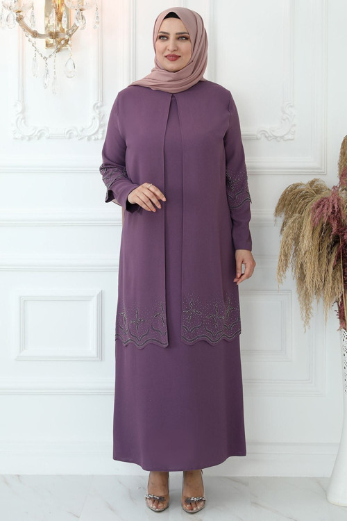 Yıldız Tesettür Abiye Violet