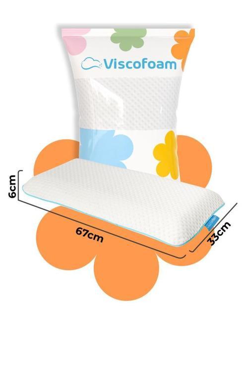 Viscokidz Ortopedik Çocuk Yastığı Visco Yastık 67.5x33x6cm