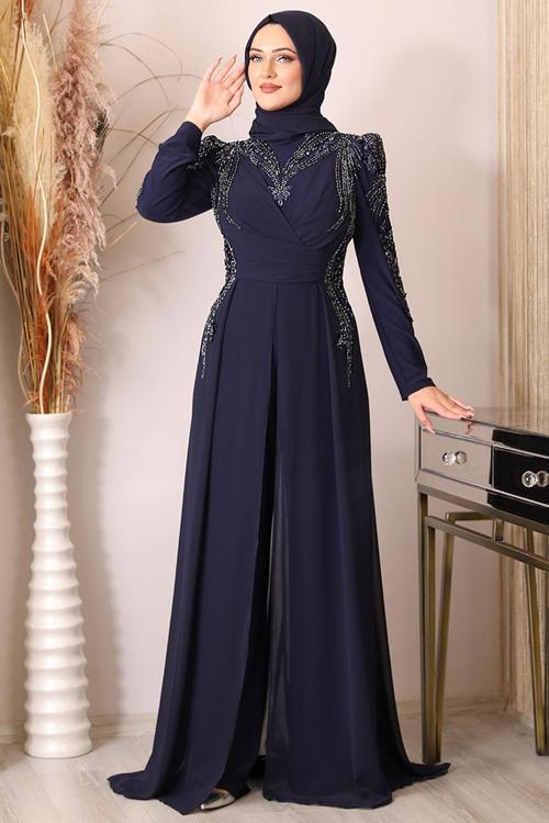 Güneş Tulum Lacivert Pie1555