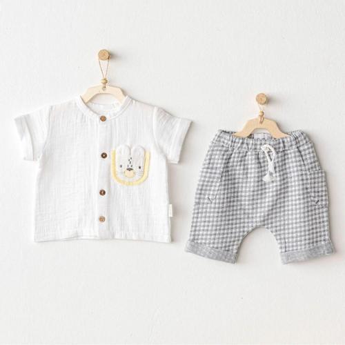 Andywawa Little King 2'li Bebek Takımı AC25814 Gri