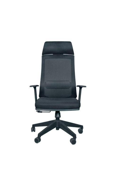 Casella Sunset Siyah Sabit Başlık Ergonomik Konforlu Ultra Lüks Trend Ofis Çalışma Yönetici Koltuğu