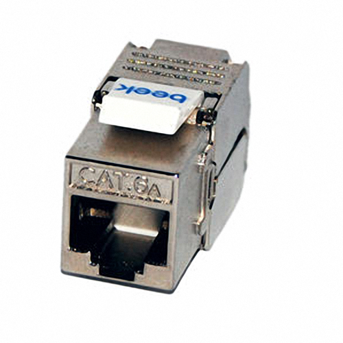 BN-KJ6A-S1 CAT6A Jack Zırhlı Ftp  Tipi Rj45 Siyah Renkli Zırhlı Keystone Jack