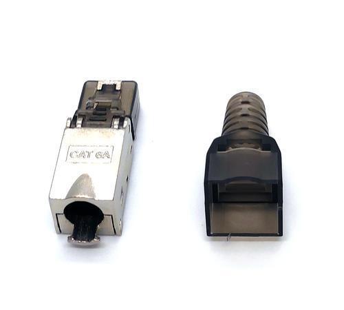 BN-MP6A-FT CAT6A STP Siyah Sonlandırma Yuvalı Keystone Jack