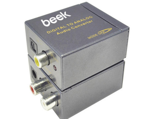 BS-CV-DAU-AAU Dijital Ses Sinyali to Analog Ses Sinyali 1x SPDIF 1x COAX 2xRAC Yuvalı