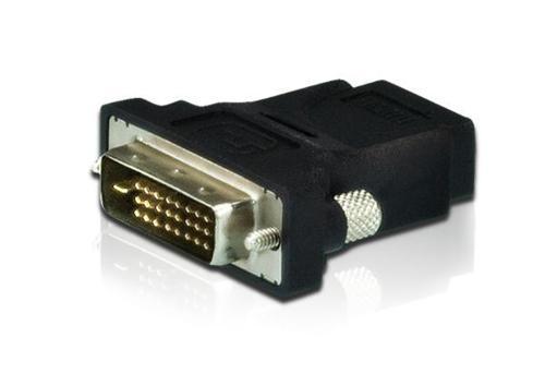 2A-127G DVI-D (24+1) to HDMI Erkek-Dişi Siyah Dönüştürücü Adaptör