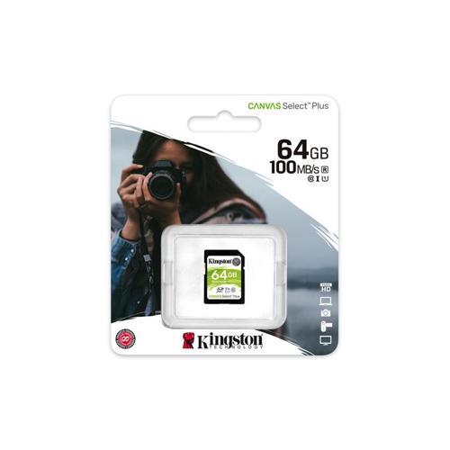 SDS2/64GB 64 GB SDXC 100/Mb/s Class 10 UHS-I Canvas Select SD Kart