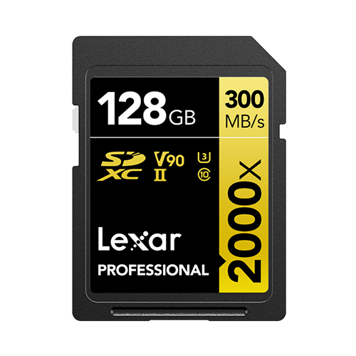 LSD2000128G-BNNNG 128 GB 2000X SDXC 300-260Mb/s UHS-II C10 V90 U3 SD Kart