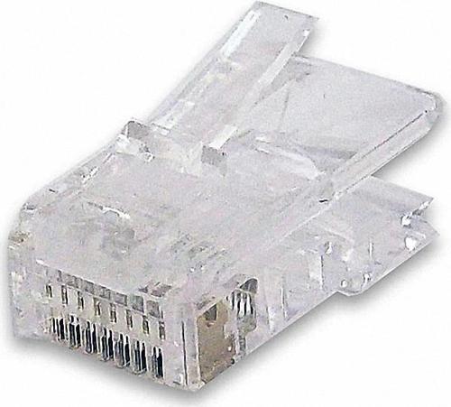 BC-MP5E CAT5E RJ45 8P8C Zırhsız Yuvarlak Kablo Tipi Konnektör (100 lü Paket)