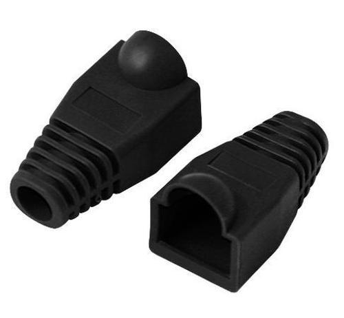 BN-BOOT-CAT6/BL CAT6 CAT5E Siyah RJ45 100 lü Paket Koruma Kılıfı