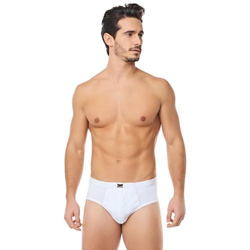 12 Adet Tutku Erkek Battal Beden 7 No Penye Slip Külot Beyaz