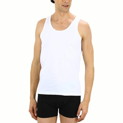 Erkek Elastanlı Atlet Beyaz 917