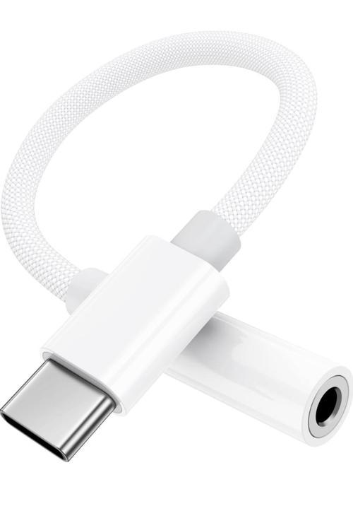 Type-C To Aux Çevirici Tüm Cihazlarla  Samsung Xiaomi İphone Uyumlu 3.5Mm Aux Kulaklık Dönüştürücü