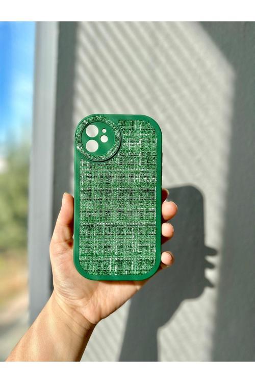Iphone 11 Kumaş Baskılı(Dokulu) Kılıf