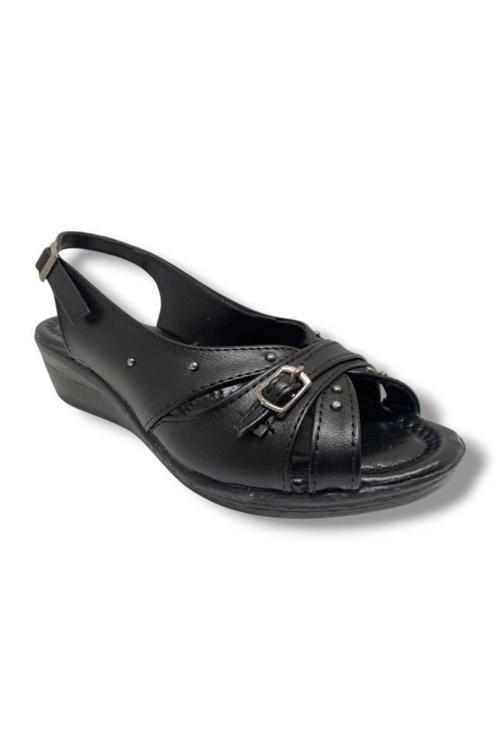 0070-25 Deri Trend Fashion Kadın Sandalet