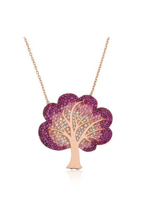 Gümüş Hayat Ağacı Kolye