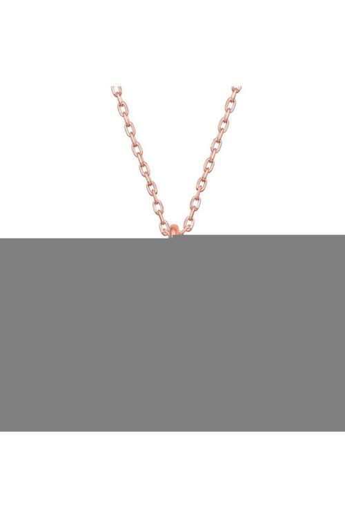 Gümüş Rose Dört Yapraklı Yonca Kadın Kolye