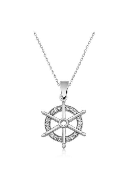 Gms Gemi Dümeni Kadın Gümüş Kolye