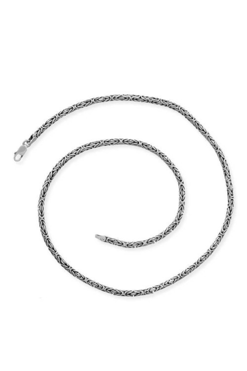 Gümüş Kral Zincir 2.50 Mm Yuvarlak Gümüş Kolye