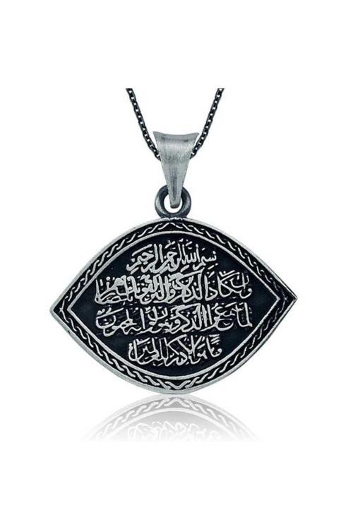 Gümüş Nazar Duası Kolye