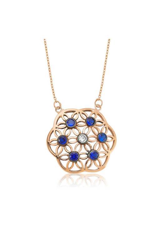 Gümüş Yaşam Çiçeği Kolye