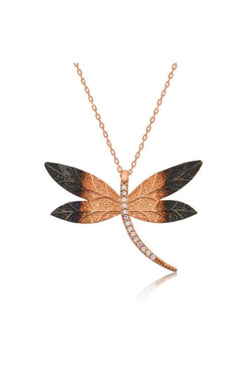 Gümüş Yusufçuk Kadın Kolye