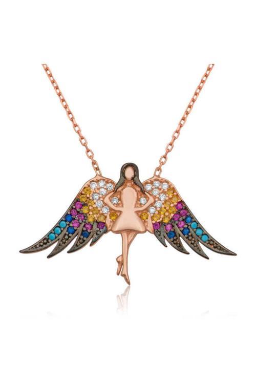 Gümüş Melek Kolye