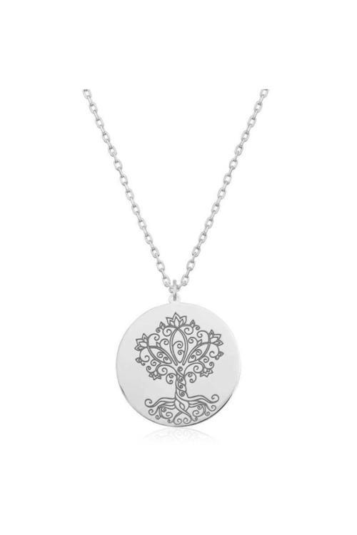 Gümüş Hayat Ağacı Bayan Kolye