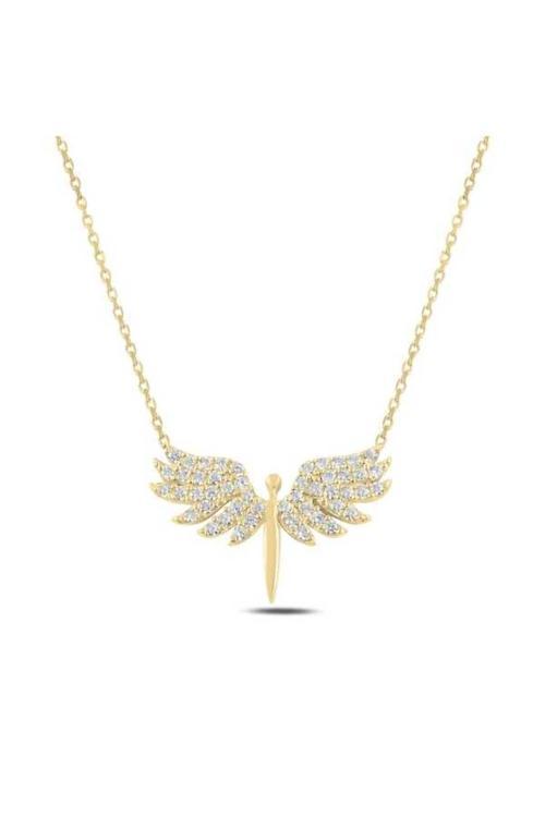 Gümüş Gold Mikail Meleği Kolye