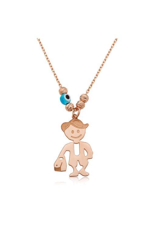 Gümüş Erkek Çocuk Kolye