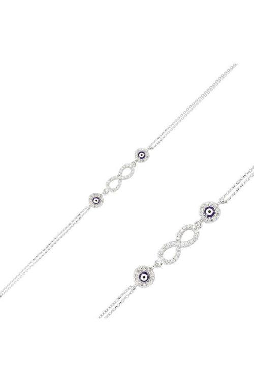 Gümüş Sonsuzluk Bileklik