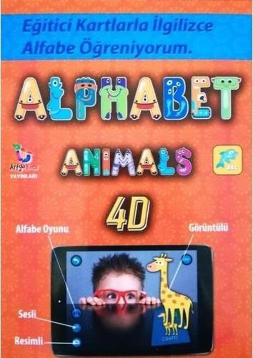 Kids Yayınları Magic Book Alfabe 4D Canlanıyor Artırılmış Gerçeklik Kartları 9786058235649