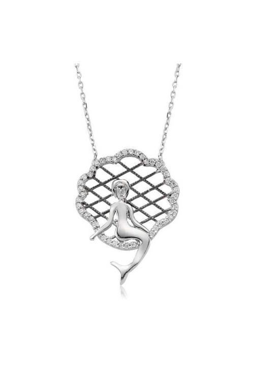 Gümüş Deniz Kızı Kolye