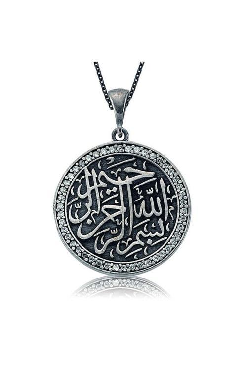 Gümüş Besmele-İ Şerif Bayan Kolye
