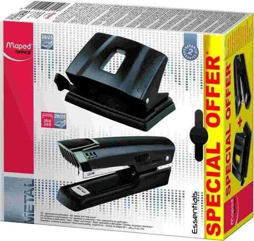Essentials Set Metal Zımba Makinesı + 20/25 Sayfa Kapasiteli Delgeç 3154148980148