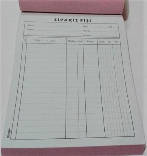 Garson Sipariş Fişi Adisyonu 50 Li  Küçük 2940.00023 (1 Paket 50 Adet)