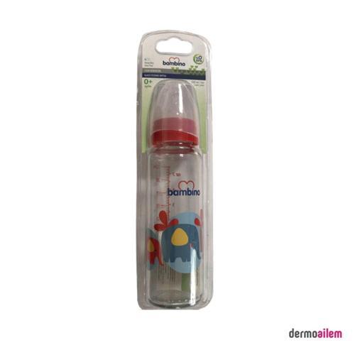 Cam Biberon 225 ml Blister Kırmızı B014