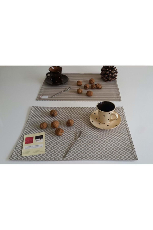 Amerikan Servis Leke Tutmaz Su Geçirmez Çift Taraflı Rich Çizgi 32X45 Cm Zeytin Yeşili-1'Li