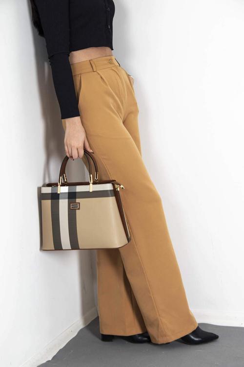 SİLVER POLO 924  Kadın Kol Çantası KS BEJ/TABA