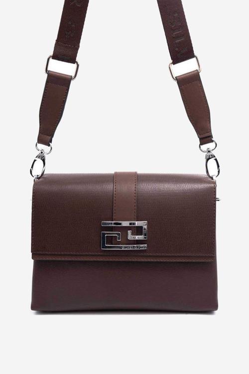 SİLVER POLO 1009 Kadın Çapraz Çanta KAHVE/NİX KAHVE