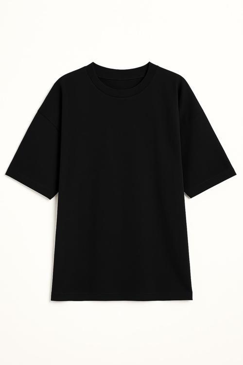 Erkek Bisiklet Yaka Oversize %100 Pamuk T-Shirt