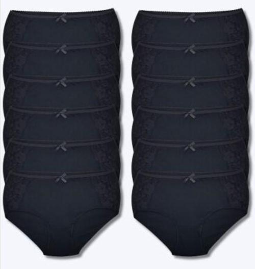 12' li Bayan Yanı Dantelli Bato Bikini Külot 2401