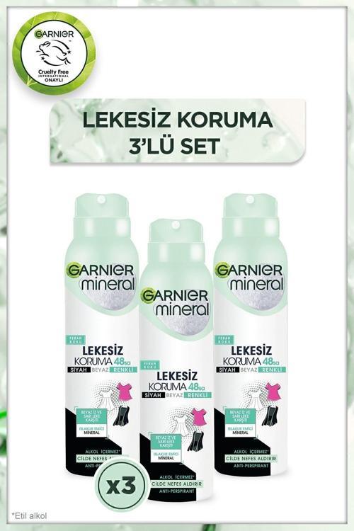 Mineral Lekesiz Koruma Ferah Koku Sprey Bayan 150 ml x 3 Adet