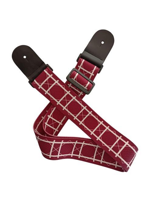 Rj200-C2 Gitar Askısı Deluxe Teal Guitar Strap Deri Başlıklı 2 Katlı
