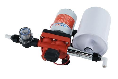 12 Volt 2 Lt Tanklı Otomatik Tekne, Karavan Hidroforu 18.9 Lt/Dk 3.7 Bar