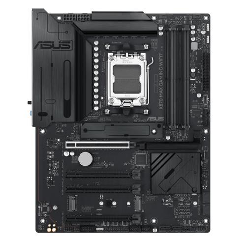 X870 MAX GAMING WIFI7 AMD X870 AM5 DDR5 8000 HDMI 2xUSB4 3x M2 USB3.2 WiFi 7 + BT AURA RGB 5Gbit LAN ATX 12+2+1 Güç Aşamaları, Çift USB4, 3xM.2 s
