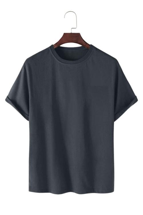 Unisex Normal Kesim Pamuklu Yumuşak Dokulu Bisiklet Yaka Basic Tişört