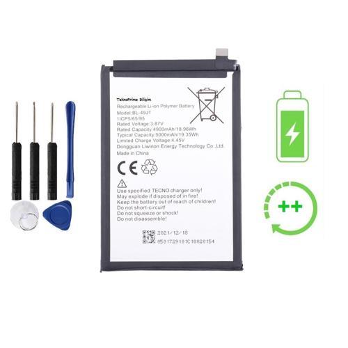  Tecno Spark 8 Pro ile Uyumlu  Güclendirilmis İthal Pil Batarya BL-49JT