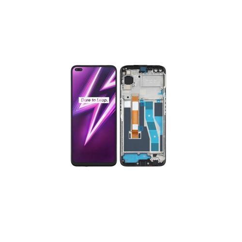 Oppo Realme 6 Pro ile Uyumlu Lcd Ekran Dokunmatik Çıtalı Rmx2061