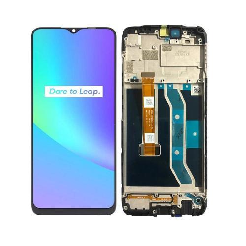 Oppo Realme C25 ile Uyumlu Lcd Ekran Dokunmatik Çıtalı Rmx3191